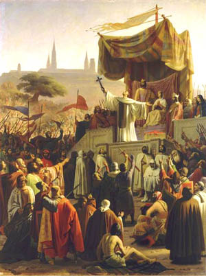 St. Bernard preaching the Second Crusade painted by Émile Signol.