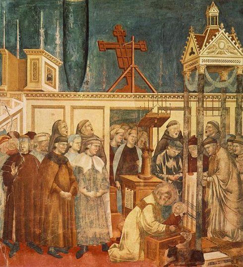 St Francis, Institution of the Crib at Greccio, by Giotto di Bondone