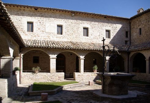 The courtyard of the Convent of San Damiano, Assisi