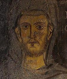 Fresco of St. Francis at Subiaco. Circa 1224. Probably the oldest likeness of St. Francis.