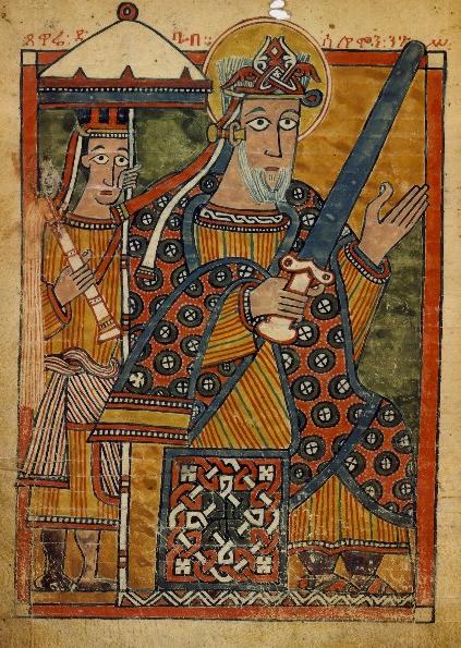 St. Elesbaan, from an Ethiopian Psalter