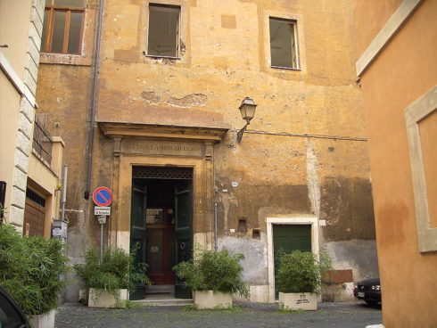 The house of St. Ambrose in Rome.