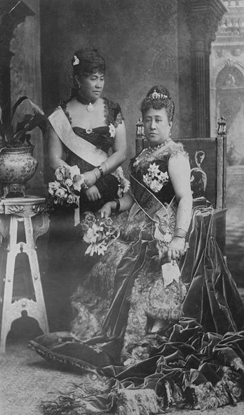 Queen Kapiolani and Crown Princess Liliuokalani at Queen Victoria's Golden Jubilee.