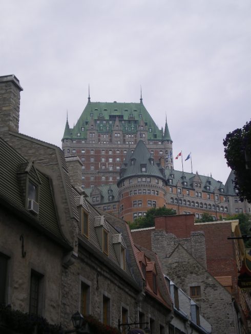 Quebec City. View of the Château Frontenac from the Vieux-Québec (Old Quebec).
