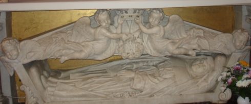 The tomb of St. Jeanne de Lestonnac in the chapel of Notre Dame School.