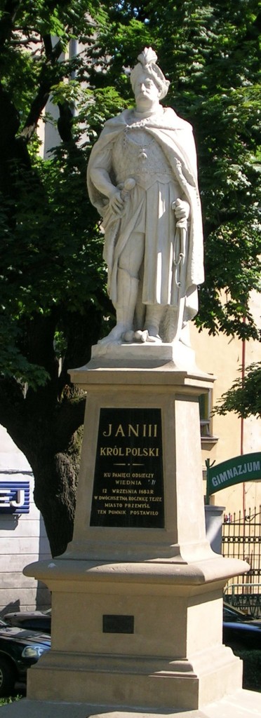 A statue of Jan III Sobieski in Prezmyśl (South-East Poland).