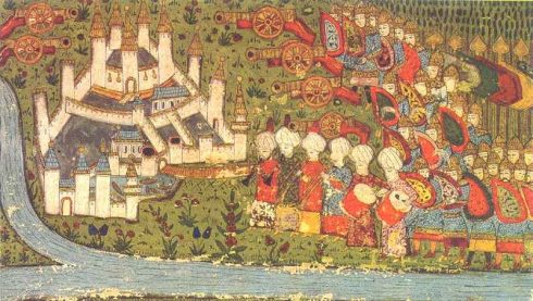Turkish miniature of the siege of Belgrade 1456