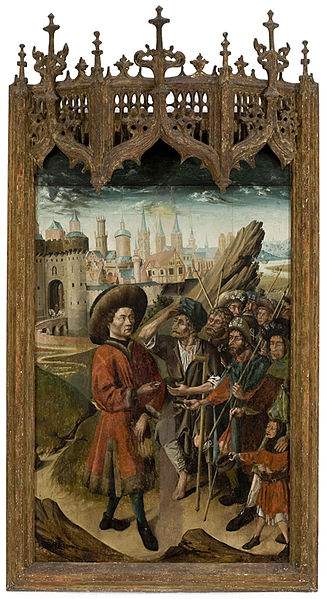 St. Giles giving to the poor.