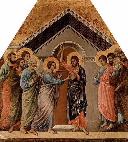 Painting by Duccio di Buoninsegna.